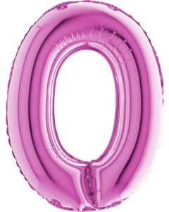 14" Number Fuxia 0
