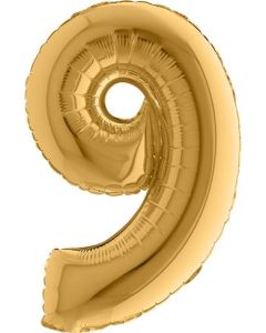 14" Number Gold 9