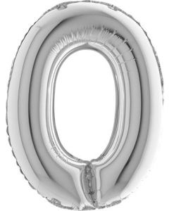 14" Number Silver 0