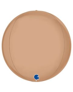 Globe 15"Satin Nude 4D Foil Balloon Packaged