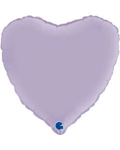 Heart 18" Satin Lilac Packaged - 180000SL-P