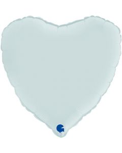 Heart 18" Satin Pastel Blue Packaged - 180000SPB-P