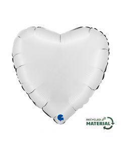 Heart 18" Satin White Packaged - 180S01WH-P