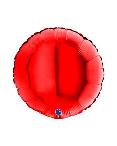 Round 18"Red Foil Balloon Packaged