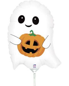 Cute Lil' Ghost mini Foil Balloon Pack of 10 Unpackaged