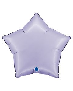 Star 18" Satin Lilac - Packaged Foil Balloon