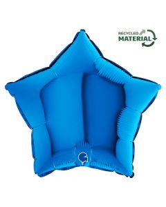 Star 18"Blue Foil Balloon Packaged