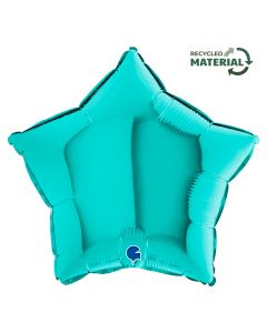 Star 18"Tiffany Foil Balloon Packaged