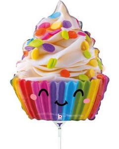 Cute Cupcake mini Foil Balloon Pack of 10 Unpackaged