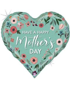 23" Mint Mothers Day Heart