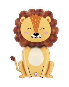 Jungle Lion Foil Balloon Packaged