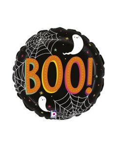 18" Boo Eek! Foil Balloon Packaged