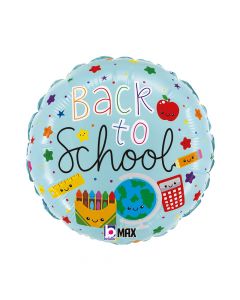 18" Back To School Foil Balloon Packaged