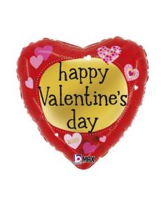 18" Valentine Pattern hearts