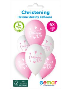 13" On Your Christening Day Girl #9213" GS120 6pcs