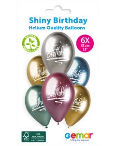 13" Shiny Happy Birth #798 GBS120 6pcs