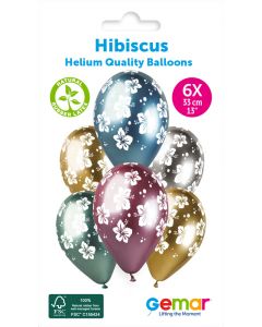 13" Hibiscus #728 GBS120 6pcs