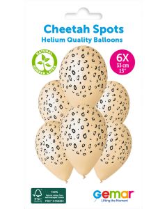 13" Cheetah Spots GS120 6pcs