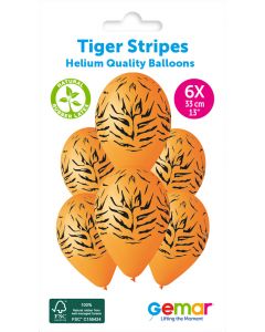 13" Big Cat Tiger Stripes #416 GS120 6pcs