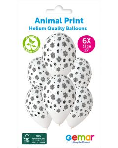 13" Animal Prints #636 GS120 6pcs