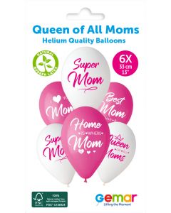 13" Queen Of All Moms #1239-1240-1241-1242-1243 GS120 6pcs