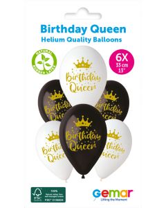 13" Birthday Queen #1215 GS120 6pcs