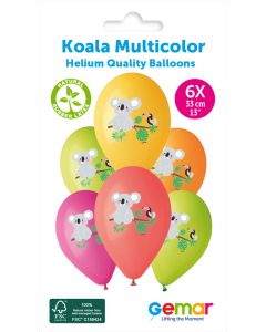 13" Koala Multi #1066 GS120 6pcs