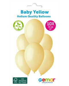 13" Baby Yellow #043 G120 10pcs
