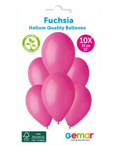 13" Fuchsia #007 G120 10pcs