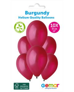 13" Burgundy #047 G120 10pcs