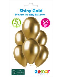 13" Shiny Gold #088 GB120 6pcs
