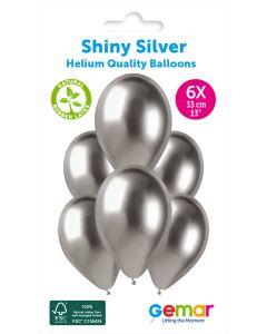 13" Shiny Silver #089 GB120 6pcs