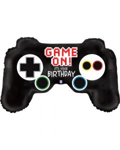 Game Controller Birthday Foil Balloon Packaged