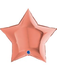 Star 36"Rose Gold Foil Balloon Packaged