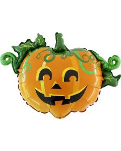 Linky Scary Pumpkin Foil Balloon Packaged