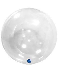 Globe 15"Transparent 4D Foil Balloon Packaged