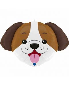 Dog Head Foil Balloon Packaged