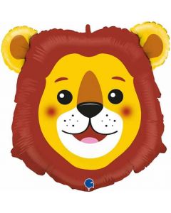 Lion Head Foil Balloon Packaged