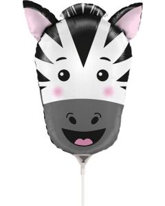 14" Zebra Head Pk10