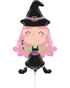 Lovable Witch mini Foil Balloon Pack of 10 Unpackaged