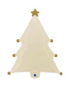 Cream Christmas Tree Single Pack