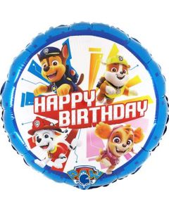 18" Paw Patrol - Happy Birthday Foil Balloon Packaged