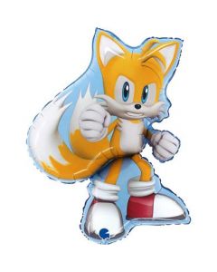 Sonic - Tails Foil Balloon Packaged