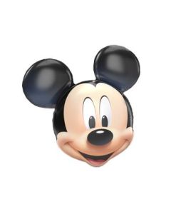 1 Foil Balloon 60X60Cm Mickey Face Shape Disney