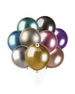 Pk25 Metallic Balloons Assorted #082 - GM19.080.25