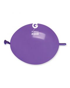 6" Purple #008 GL6 100pcs